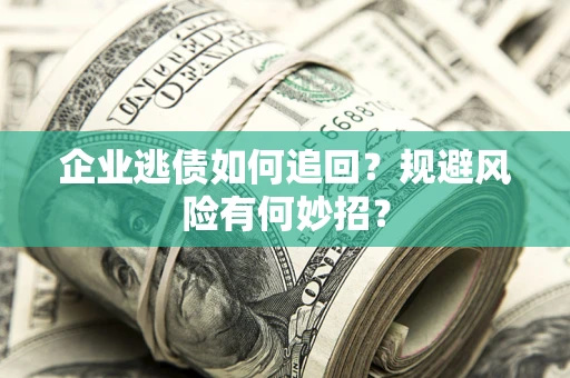 武汉企业逃债如何追回？规避风险有何妙招？