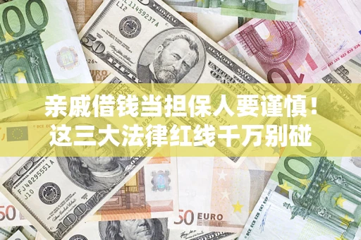 武汉亲戚借钱当担保人要谨慎！这三大法律红线千万别碰