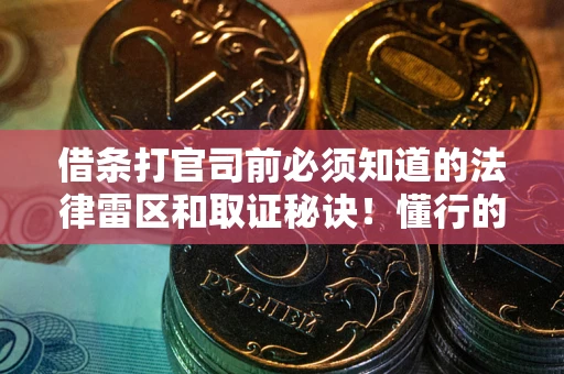武汉借条打官司前必须知道的法律雷区和取证秘诀！懂行的人已经留好这些证据