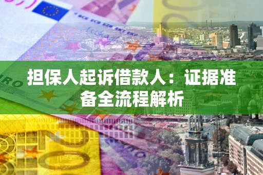 武汉担保人起诉借款人：证据准备全流程解析