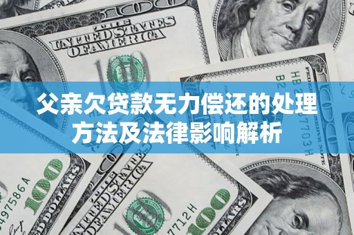 武汉父亲欠贷款无力偿还的处理方法及法律影响解析