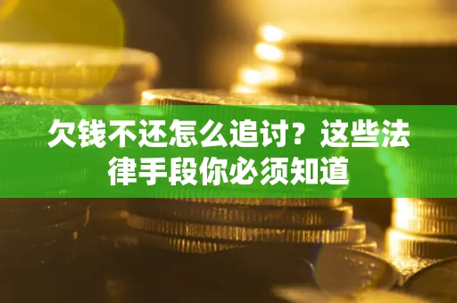 武汉欠钱不还怎么追讨？这些法律手段你必须知道