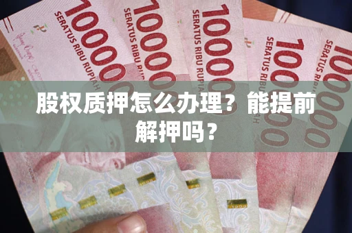 武汉股权质押怎么办理？能提前解押吗？